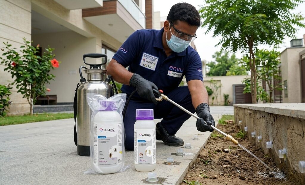 Solfac Spray और Agenda Termiticide Pest Control Treatment